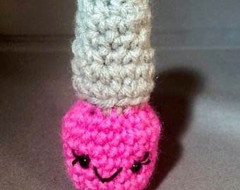 Amigurumi Pink Fingernail Polish