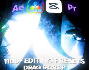 Paquete de más de 1100 ajustes preestablecidos de edición / CapCut, After Effects, DaVinci y Premiere Pro