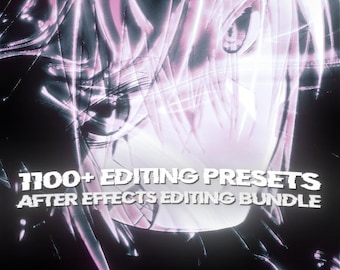 Paquete gigante de más de 1100 elementos para After Effects: presets, LUTs, transiciones, superposiciones y transiciones (descarga digital).