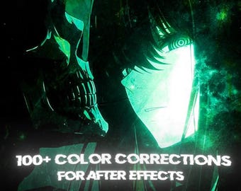 Más de 100 preajustes de corrección de color para After Effects / Paquete de gradación de color cinematográfica (descarga digital)