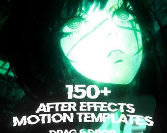 Más de 150 plantillas de movimiento para After Effects / Transiciones cinematográficas, efectos de vibración y preajustes de animación (acceso de por vida)