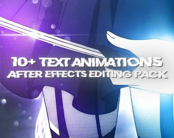 Paquete de animaciones de texto para After Effects / Más de 10 títulos animados y preajustes de tipografía en movimiento