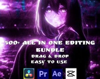Paquete de edición todo en uno con más de 500 programas: CapCut, After Effects, DaVinci y Premiere Pro.