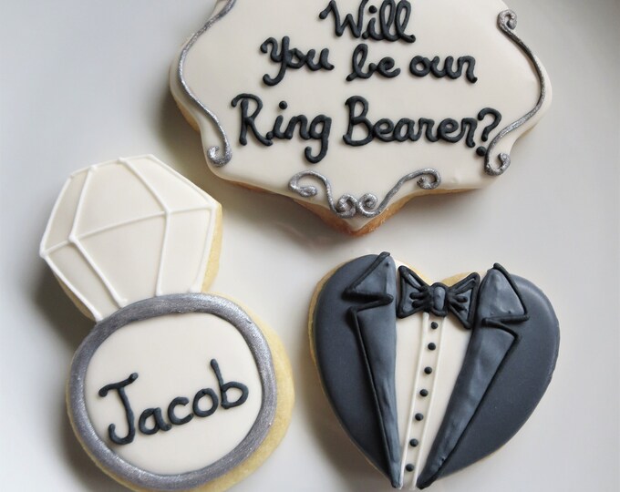 Ring Bearer Cookies Ring Bearer Gift Ring Bearer Proposal Etsy