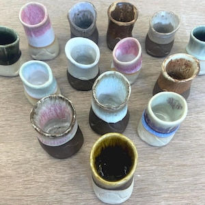 Handmade Stoneware Espresso Cups – Mix & Match – Choose Your Cup – Small Batch Studio Pottery