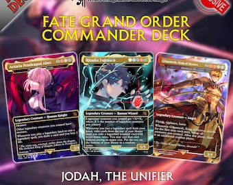 Baraja Commander de Fate Grand Order / Baraja EDH personalizada (100 cartas + fichas)