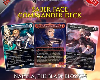 Baraja de Commander Saber Face / Baraja EDH personalizada 100 cartas + fichas