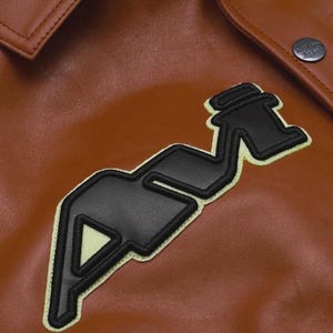 Avirex Brown USA Iconic Leather Jacket, Personalized American Flight Bomber Jacket, Limited Edition Coat image 3