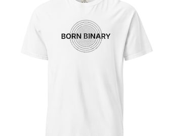 Born Binary Shirt – Funny Coding Circular Binary Design Gift Tee