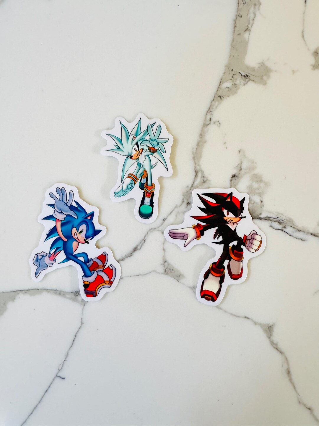 Clear Hedgehog Stickers - Silver, Shadow, Blue Hedgehog - Etsy