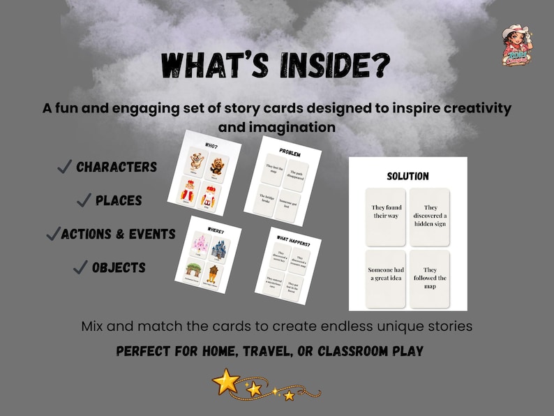 Storytelling Cards for Kids Printable | Creative Story Game ...