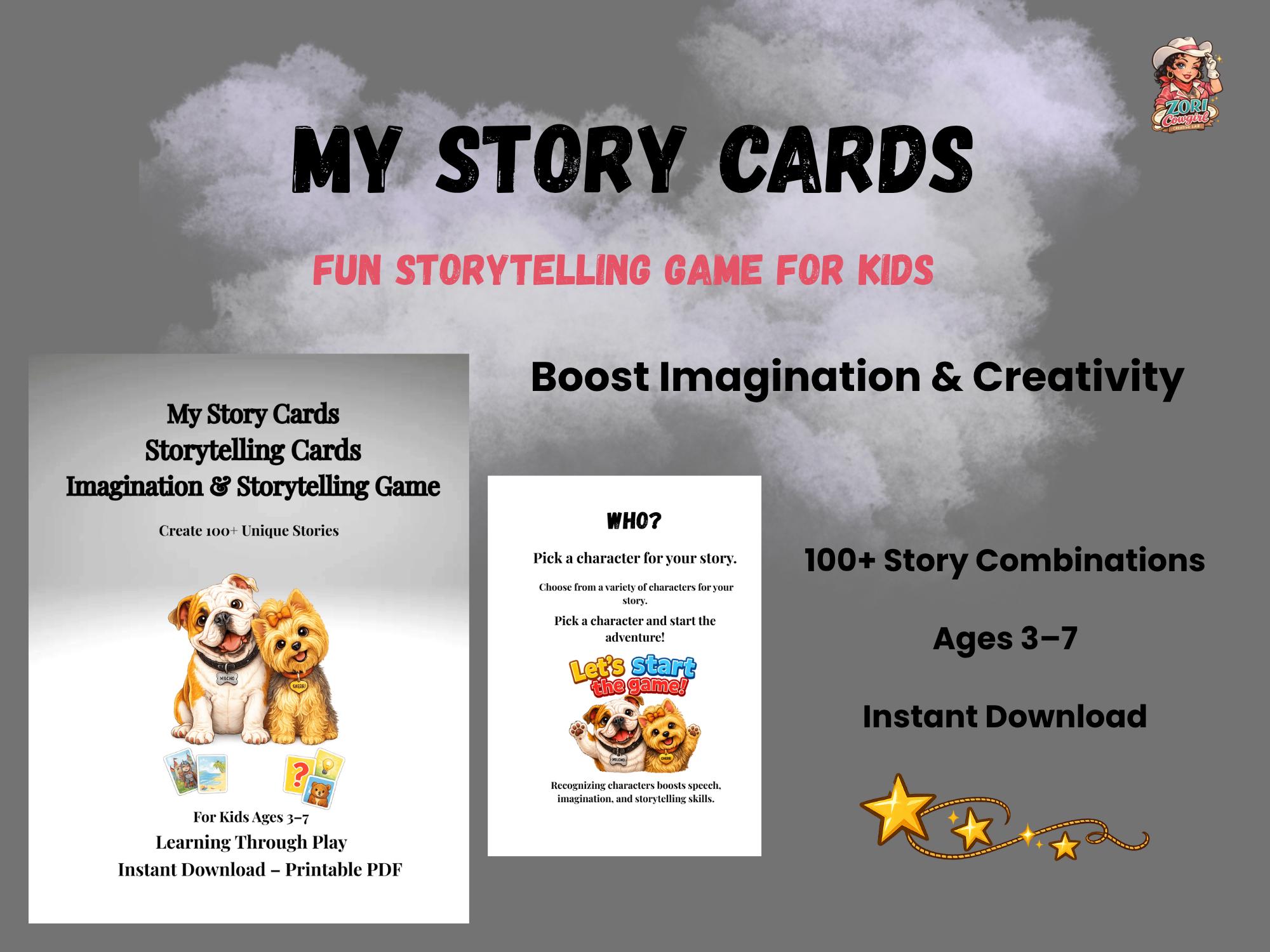 Storytelling Cards for Kids Printable | Creative Story Game ...