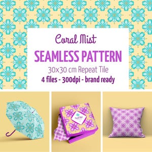 Coral Mist – Single Pattern Pack | Rainbow Coral Dreams Collection