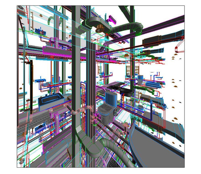 Revit MEP All System Project Model - Etsy