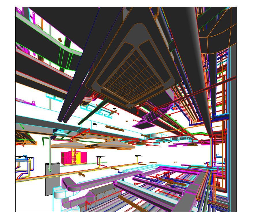 Revit MEP All System Project Model - Etsy