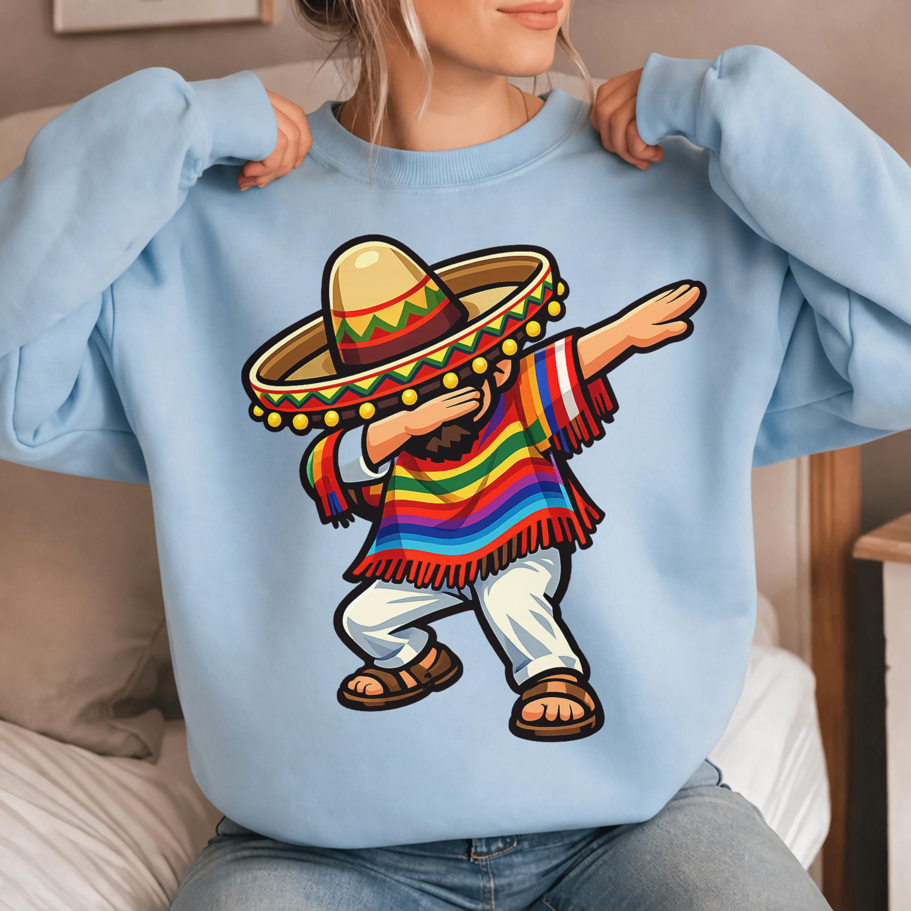 Funny Mexican Dabbing PNG, Cinco De Mayo Shirt Design, Sombrero Dab ...