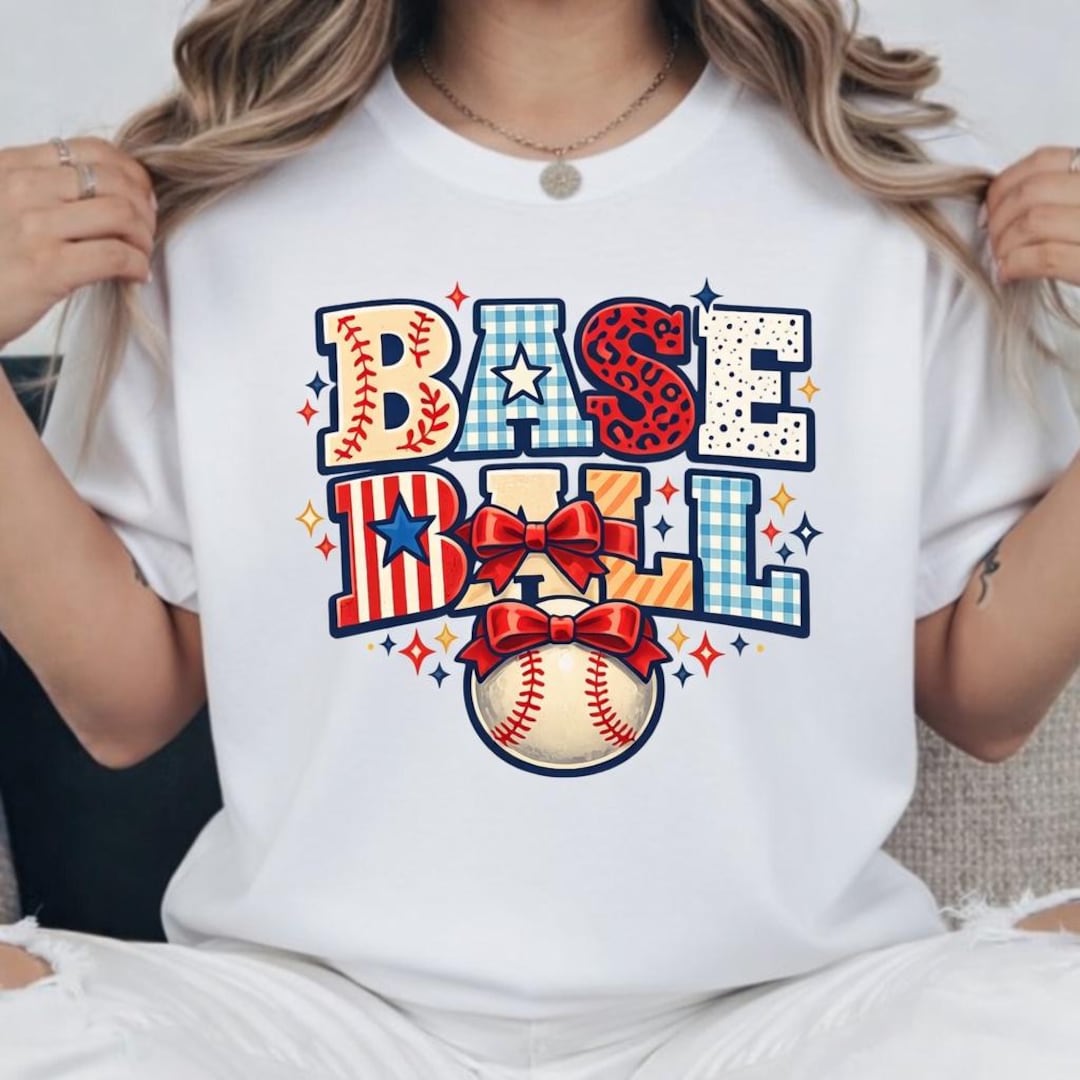 Retro Baseball Typography PNG, Game Day Sports Apparel (digital ...