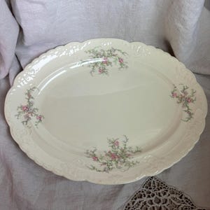 Plato ovalado vintage de Taylor Smith Taylor (TS&T) de 1946 / Loza americana de mediados de siglo