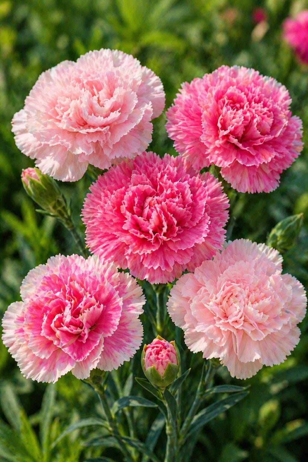 Spring Carnations 125 Seeds Carnation, Spring Mix Pink, Outdoor Garden Planting Heirloom ...
