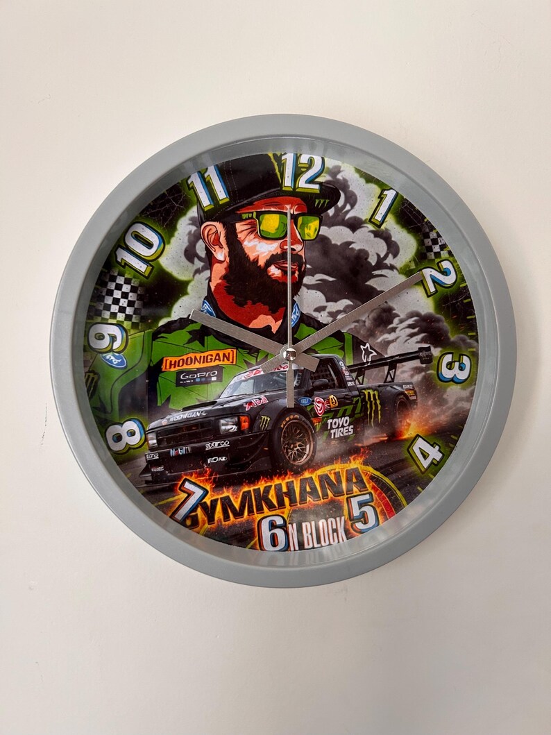 Block Ken Rally Clock 20cm - Sports/gaming Decoration - Etsy