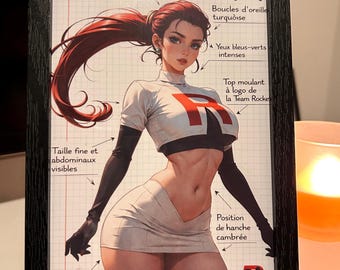 Set di 20 vignette manga, 20x15 cm