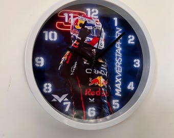 Orologio F1 - 20 cm - Decorazione sportiva/videogiochi