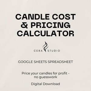 Candle Cost and Pricing Calculator