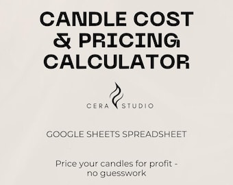 Calculadora de costos y precios de velas