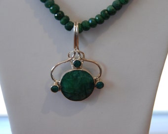 Beautiful Emerald Quartz necklace