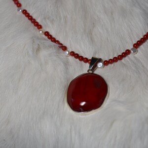Coral and Pearl Necklace