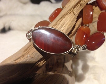 Carnelian Beaded Bracelet