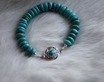 Large Turquoise beaded bracelete