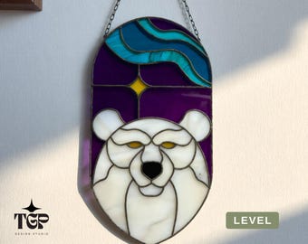 Stained Glass Bear Pattern – Beginner Tiffany Glass PDF