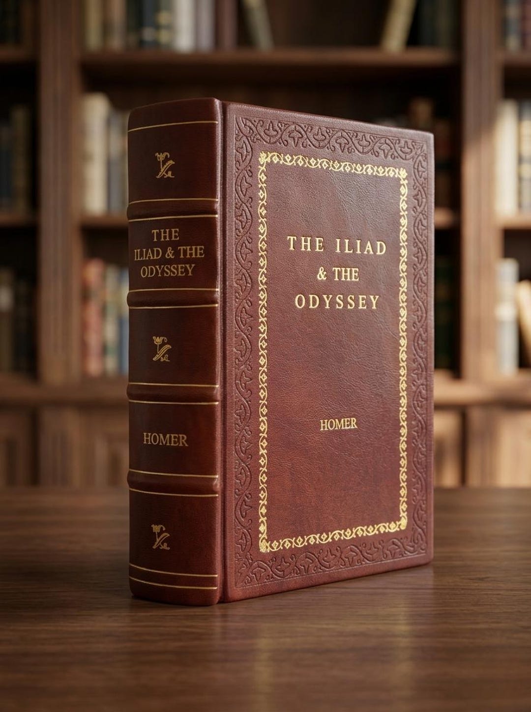 The Iliad & the Odyssey Premium Leather Bound – Homer Classic Edition ...
