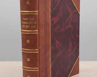 Traducción literal de Young, 1862, encuadernada en cuero, Biblia de Robert Young
