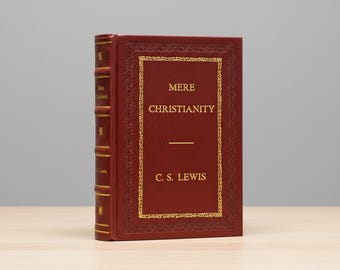 Cristianismo Puro e Simples - Edição de Couro Reencadernada, de C. S. Lewis - Clássico