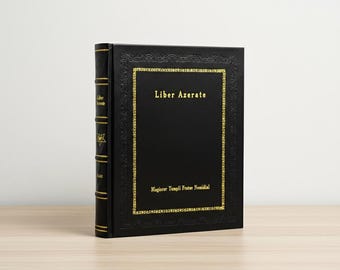 Liber Azerate Leather Bound Edition, Occult Collector’s Book