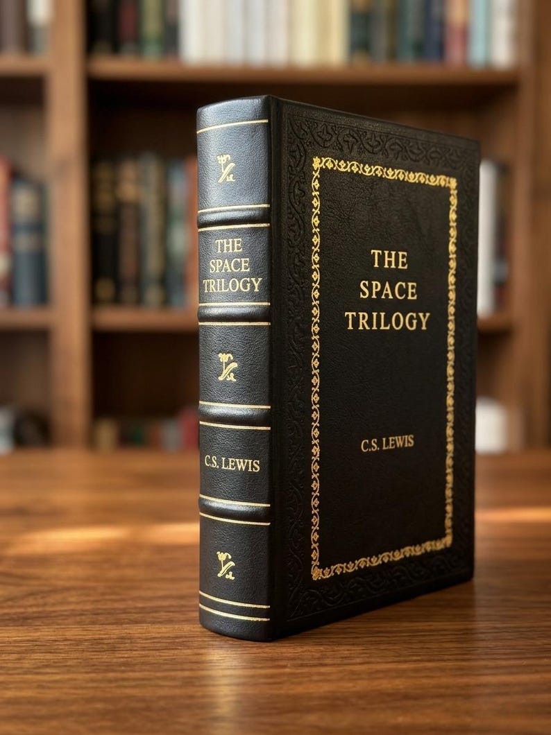 The Space Trilogy by C.S. Lewis | Leather Bound Sci-fi Classic - Etsy