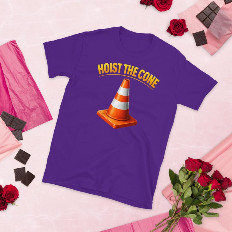 Funny Hoist The Cone Meme Baseball Lifestyle 101 T-Shirt, Baseball Humor Gift, Sports Fan Graphic Tee
