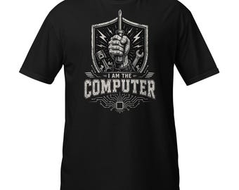 Funny Car Mechanic Computer Graphic Retro Slogan T-Shirt, Auto Technician Gift, Vintage Graphic Tee