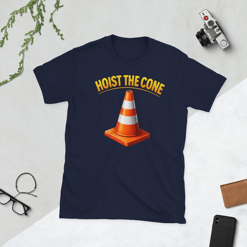 Funny Hoist The Cone Meme Baseball Lifestyle 101 T-Shirt, Baseball Humor Gift, Sports Fan Graphic Tee