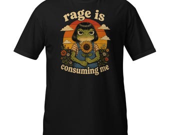 Funny Frog Rage Is Consuming Me T-Shirt, Sarcastic Meme Gift, Frog Lover Graphic Tee