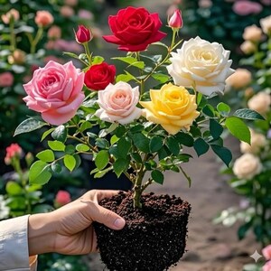 Semillas de rosa (25 unidades) – Semillas para plantar en el jardín, ideales para flores de exterior y decoración del hogar.
