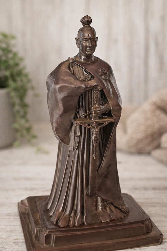 Takayama Ukon Samurai Christian Statue, Catholic Religious