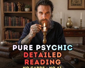 Pure Psychic Detailed Reading, Detailed Intuitive Psychic Reading, No Cards Reading, Raw Psychic Insights, Same Day Reading, No AI