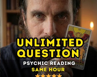 Unlimited Question Psychic Reading, Same Hour Reading, Quick Answers, Love Telepathy Insight, Psychic Advice
