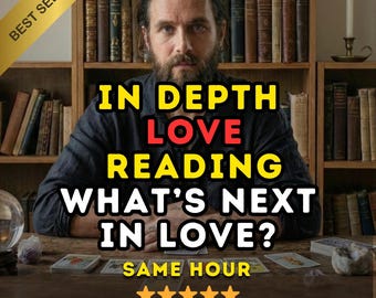 Same Hour Deep Love Reading - Future Relationship Forecast - Detailed Psychic Tarot - What’s Next in Love? Accurate Insights by Adam