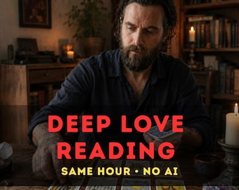 Same Hour In-Depth Love Tarot Reading, Psychic Love Insights, Twin Flame and Soulmate Clarity, Deep Love Reading, No AI