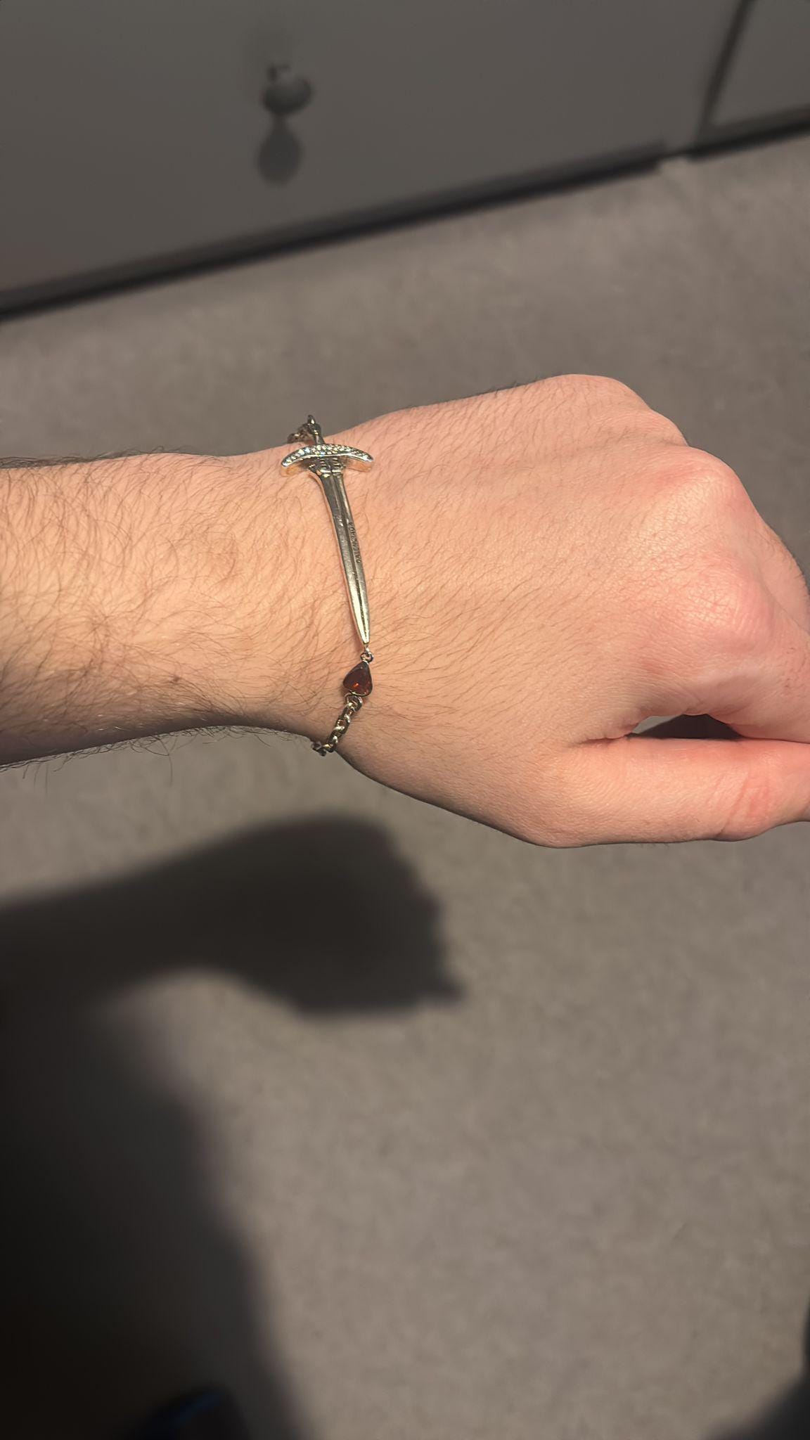 Bracelet Vintage Guy Laroche Paris - 8 Breloques Dorées, 57,9g, 20cm, à Nettoyer