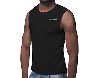 Built to Roam Sleevless Shirt | Unisex Minimal Sleeveless Top | Athletic Gym & Travel Top